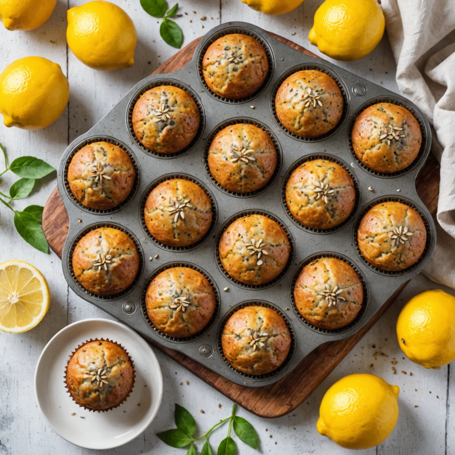 Easy Honey Lemon Poppy Seed Muffins Recipe for Beginners