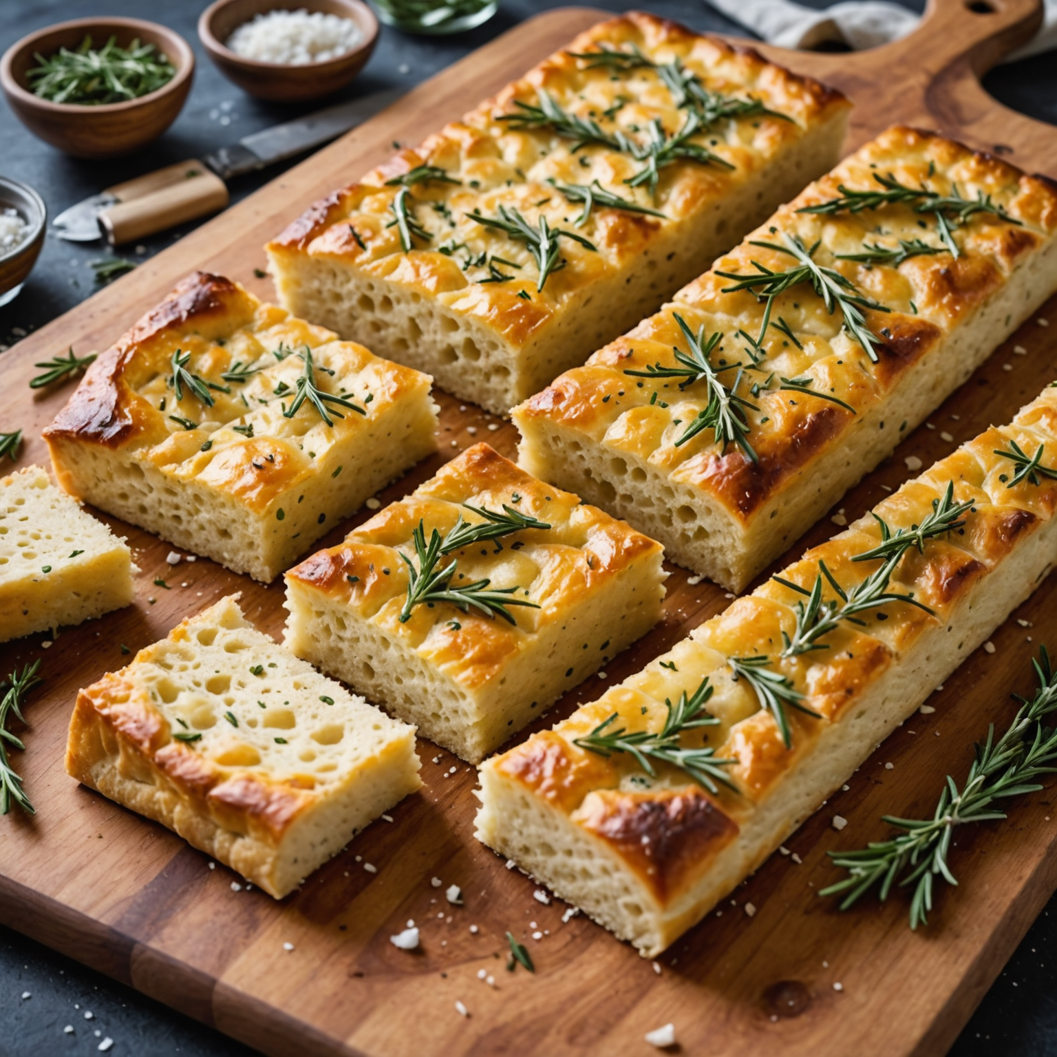 No-Knead Garlic Herb Focaccia Bread Recipe