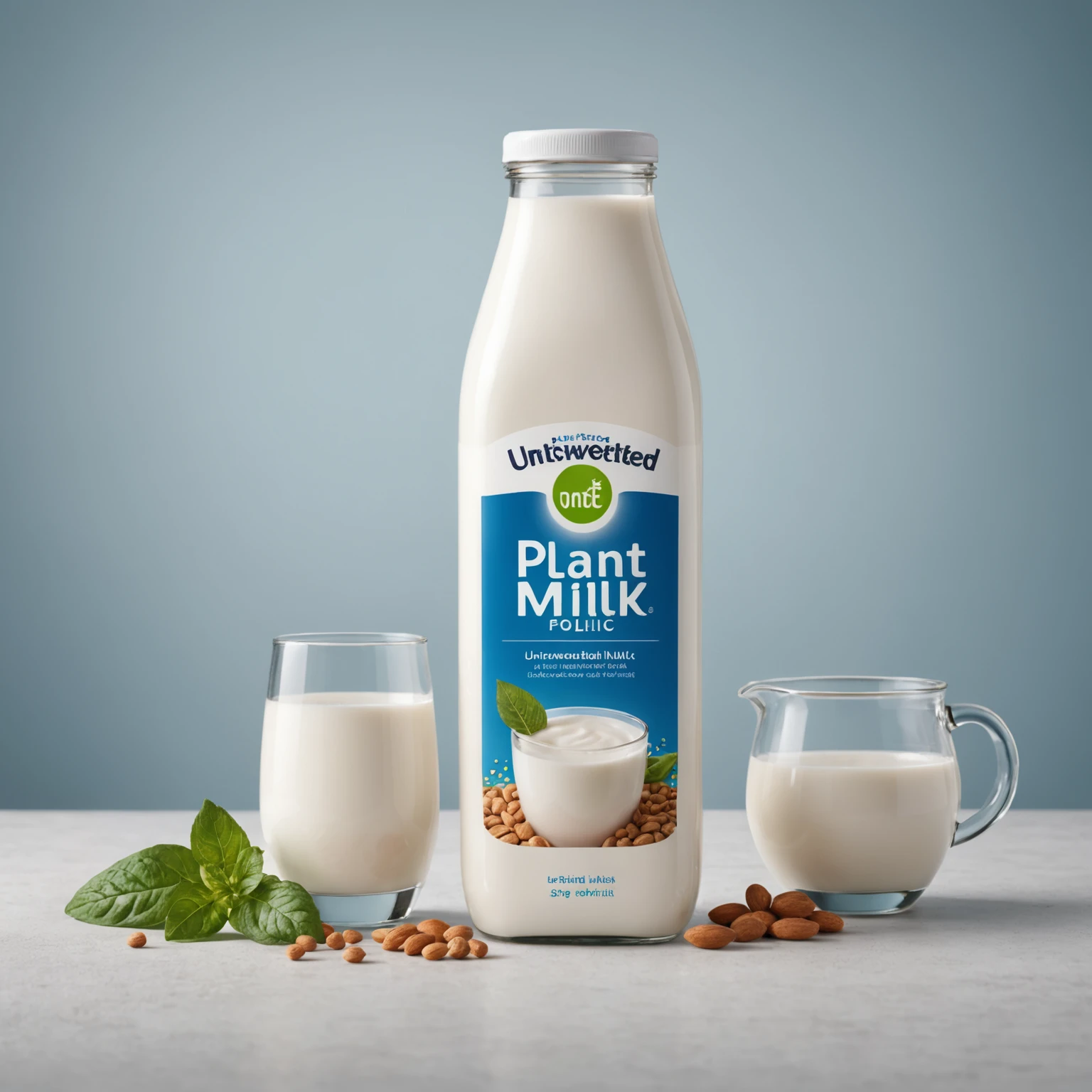 Unsweetened Plant-Based Milk recommended for Whole-Grain Vegan Blue Cornbread with Jalapeño and Lime
