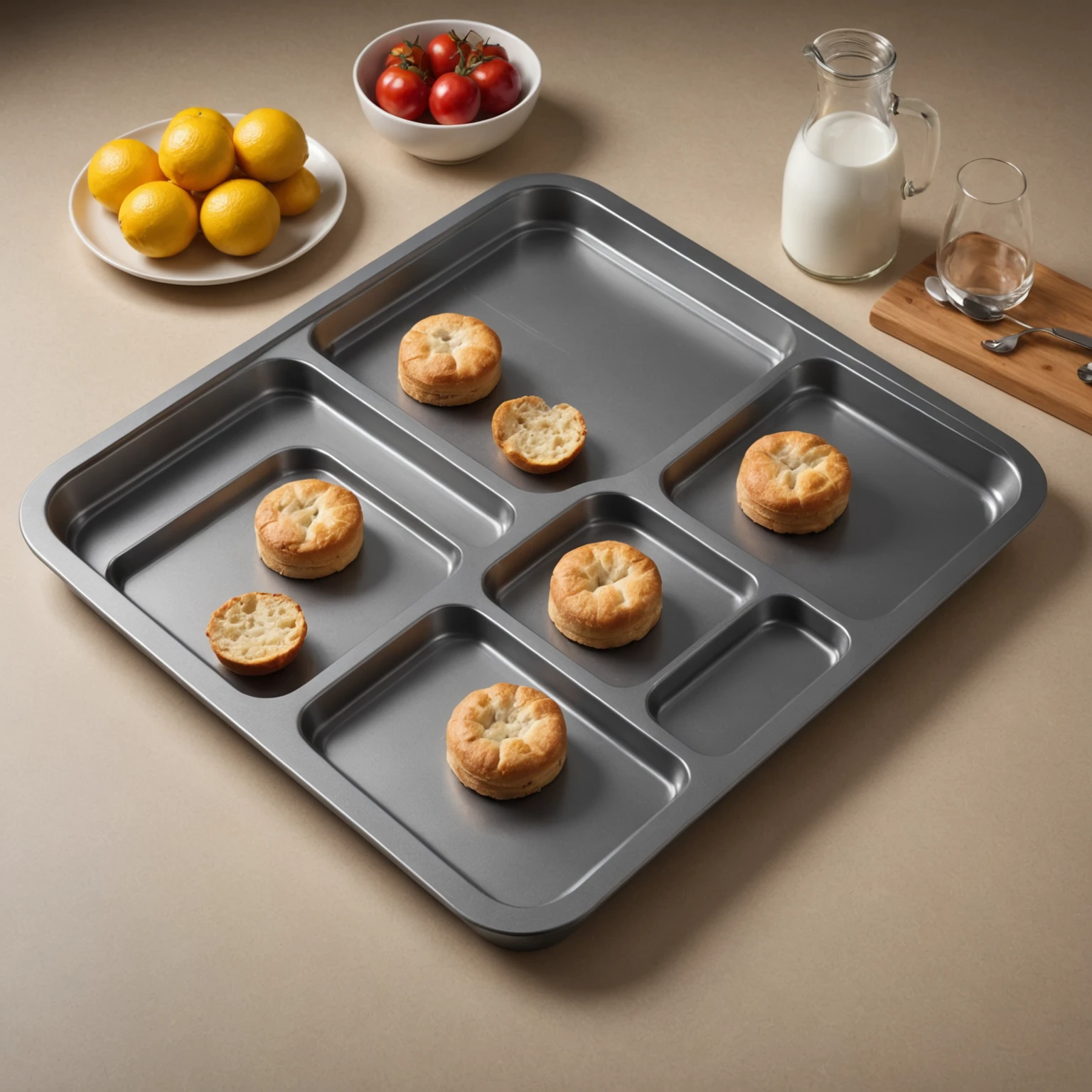 Baking Tray recommended for Classic British Cheddar and Chive Scone Sandwiches with Zesty Horseradish Cream