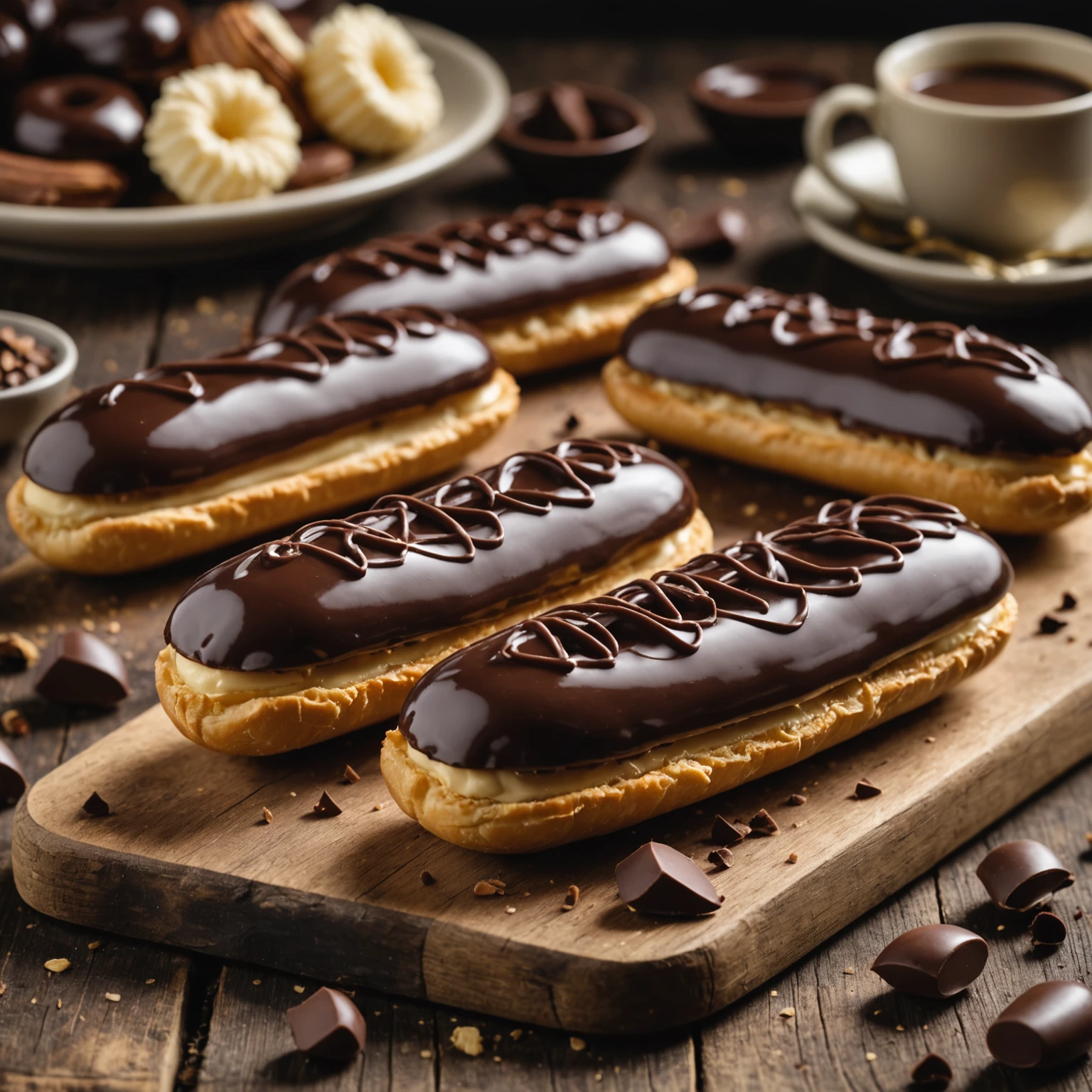 Decadent Chocolate Éclairs with Creamy Vanilla Filling Recipe | Beginnerbakes