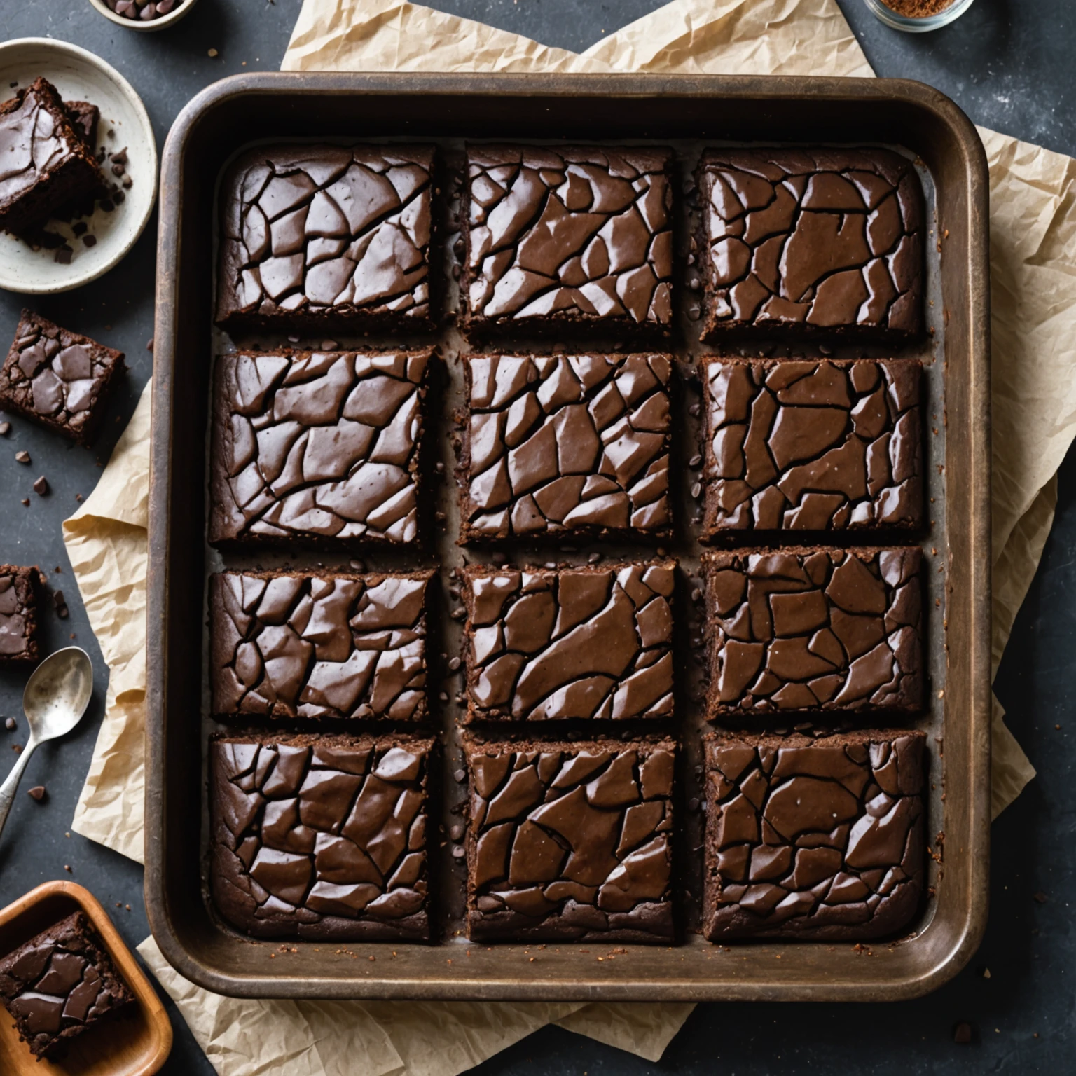 Classic Vegan Chocolate Brownies with Avocado Oil