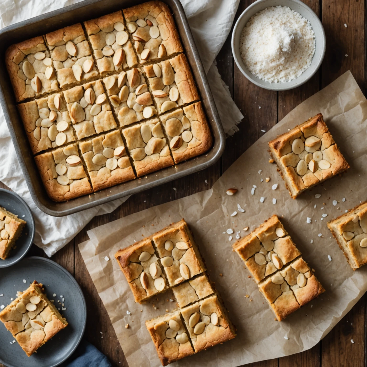 Gluten-Free Almond Flour Brown Butter Blondies with Sea Salt – Easy & Nut-Free