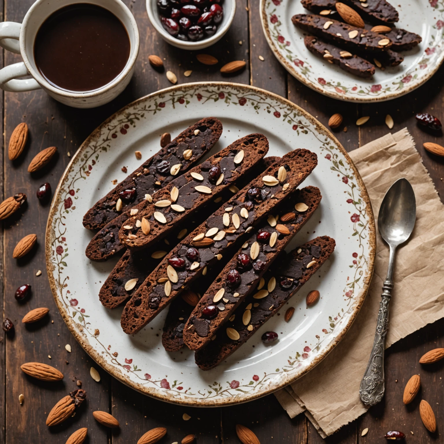 Easy Chocolate Cherry Biscotti Recipe with Almonds & Dark Cocoa | Beginner-Friendly