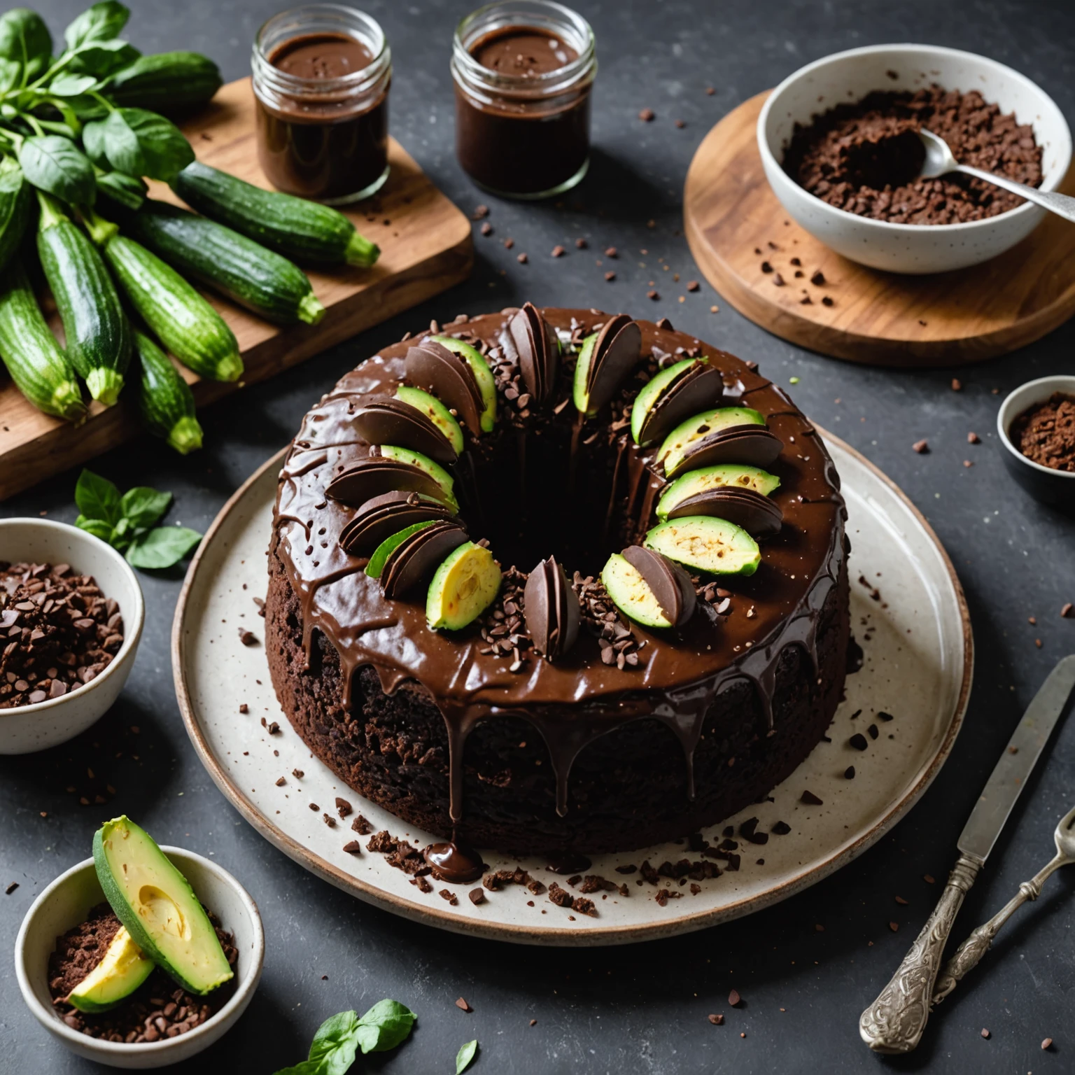 One-Bowl Vegan Chocolate Zucchini Cake with Avocado Oil – Moist, Healthy & Easy