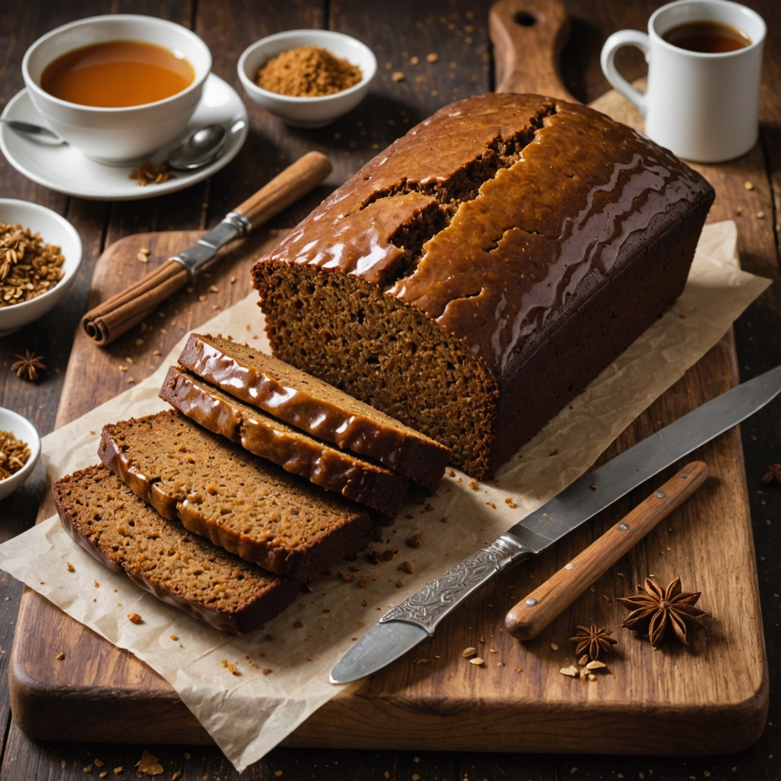 Classic British Parkin Ginger Cake Recipe - Sticky & Moist Spiced Loaf