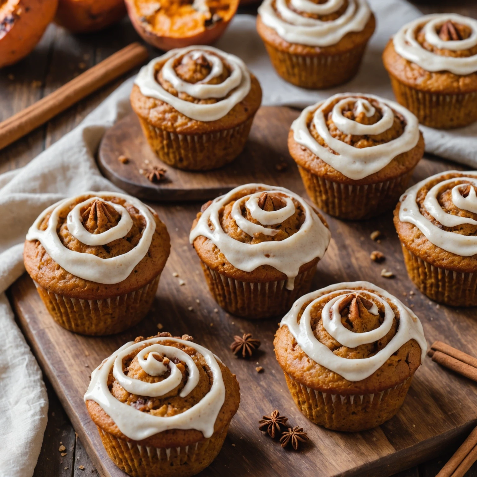 Festive Vegan Gluten-Free Sweet Potato Muffins with Cinnamon Swirl Recipe