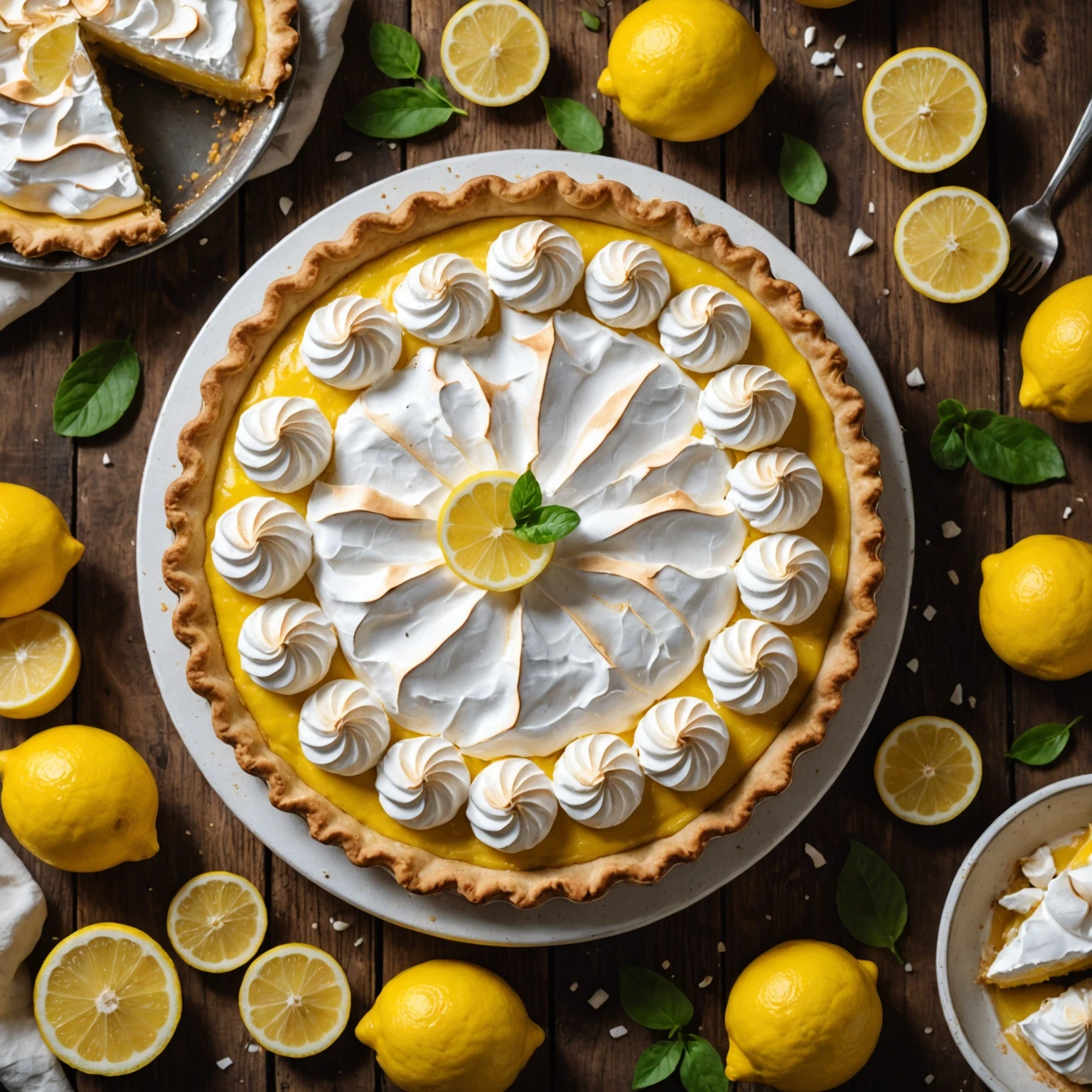 Easy Vegan Lemon Meringue Pie with Fluffy Aquafaba Meringue – Beginner-Friendly Dairy-Free Recipe