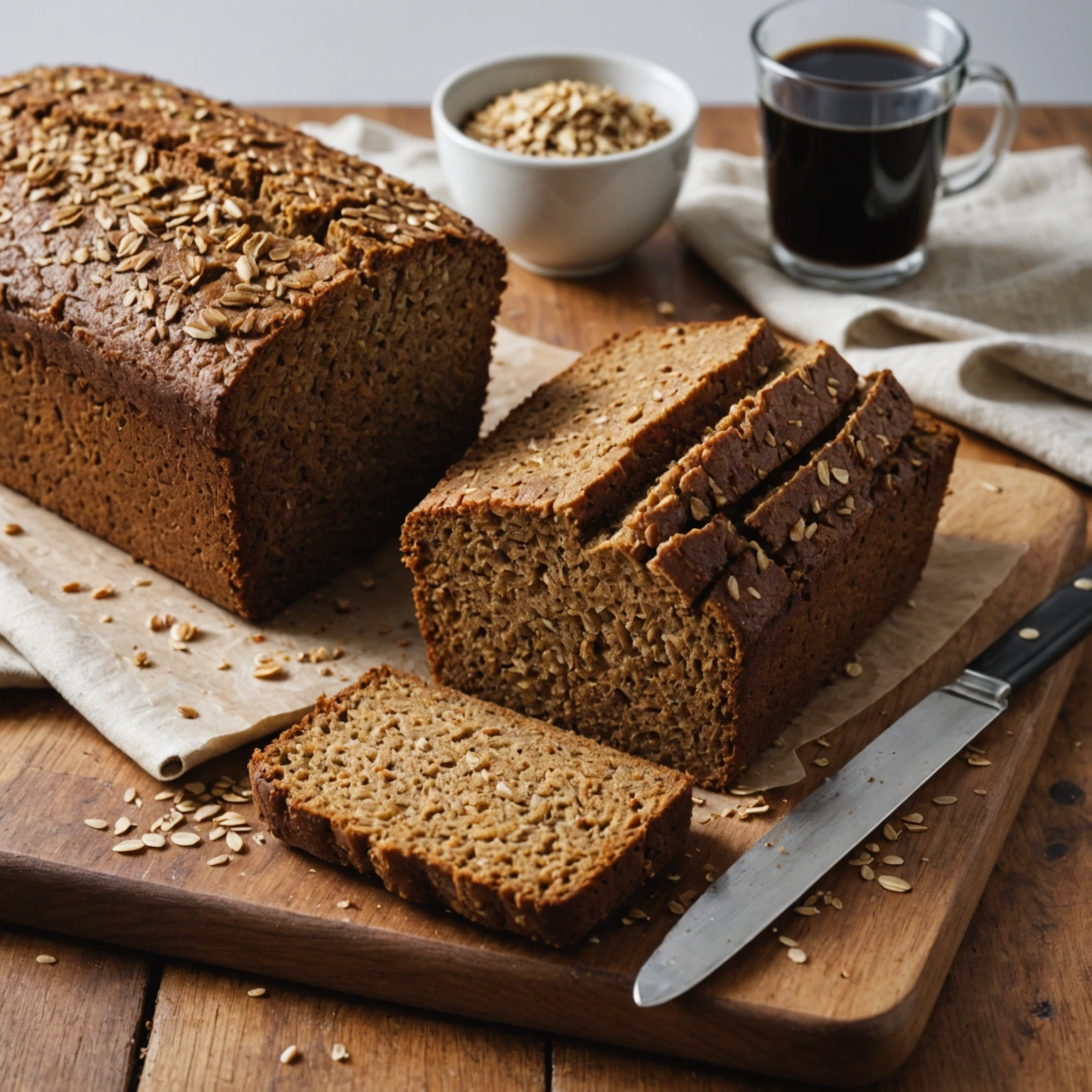 Classic British Parkin Ginger Loaf Recipe | Molasses & Oats Quick Bread
