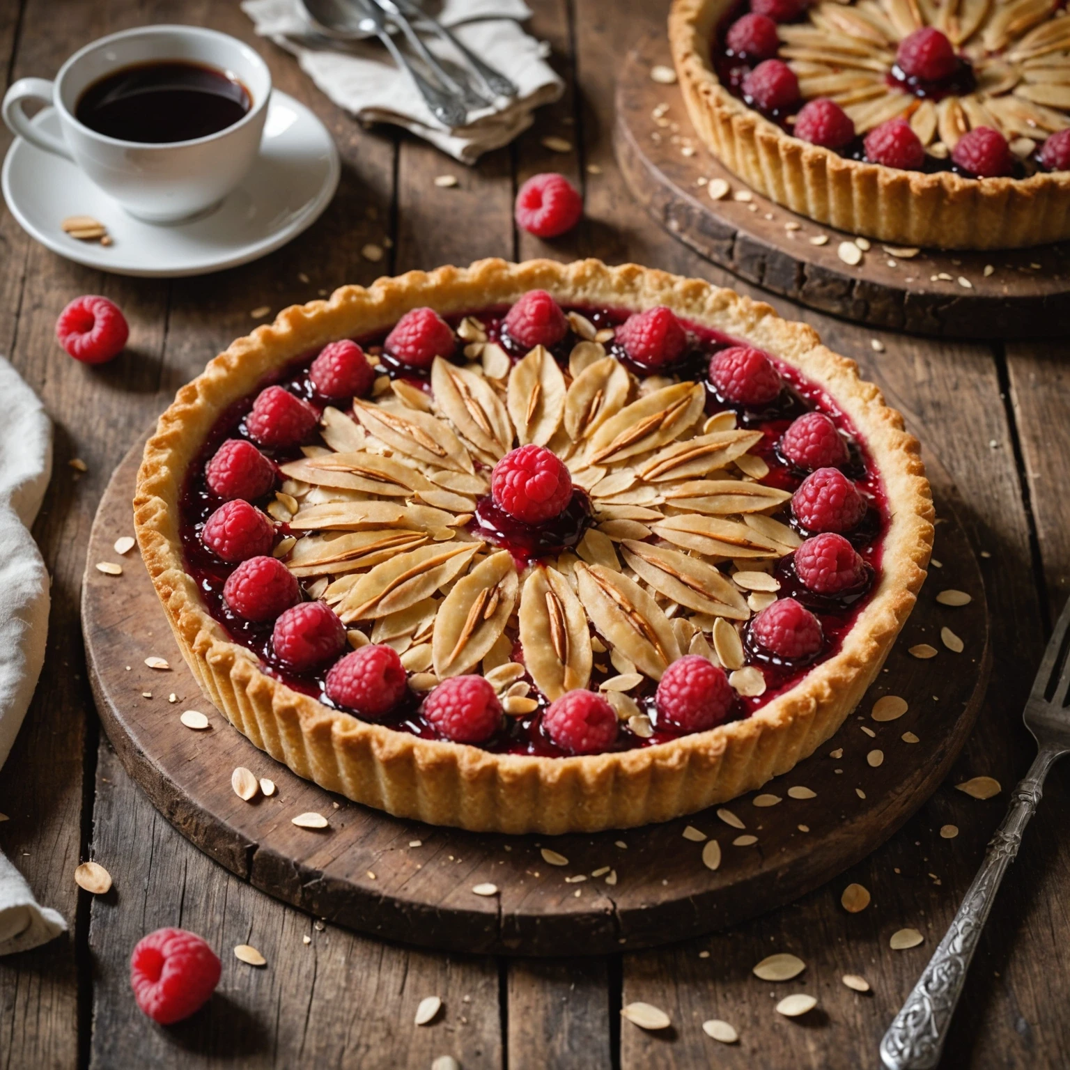 Classic British Bakewell Tart with Raspberry Jam and Almond Frangipane Recipe