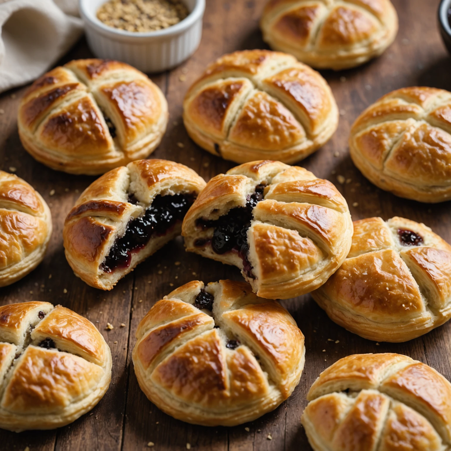 Classic British Eccles Cakes Recipe with Currants and Spiced Sugar