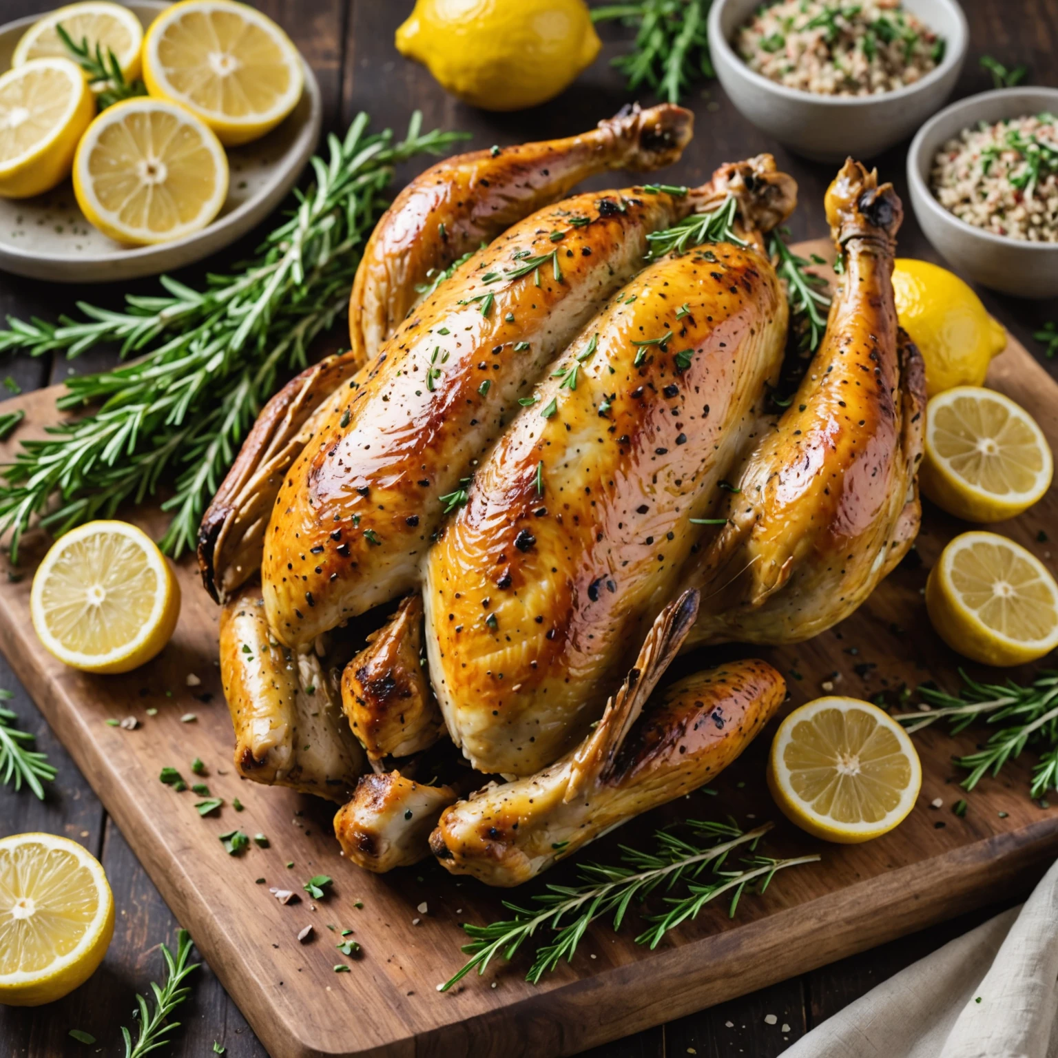 Bakery Herb-Roasted Chicken with Whole-Grain Quinoa and Vegan Options