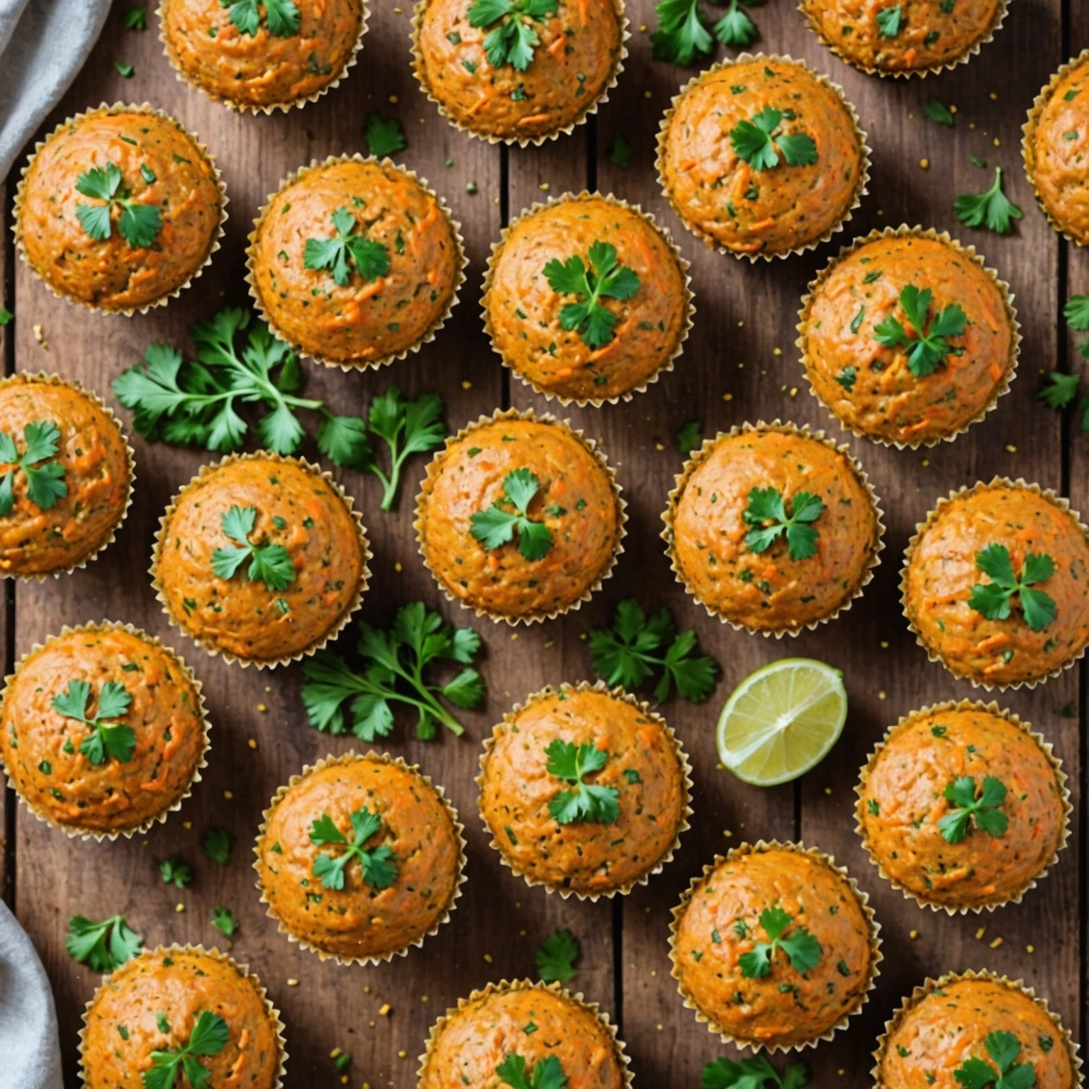 Savory Red Lentil and Carrot Muffins with Turmeric and Cumin | Vegan & Nut-Free