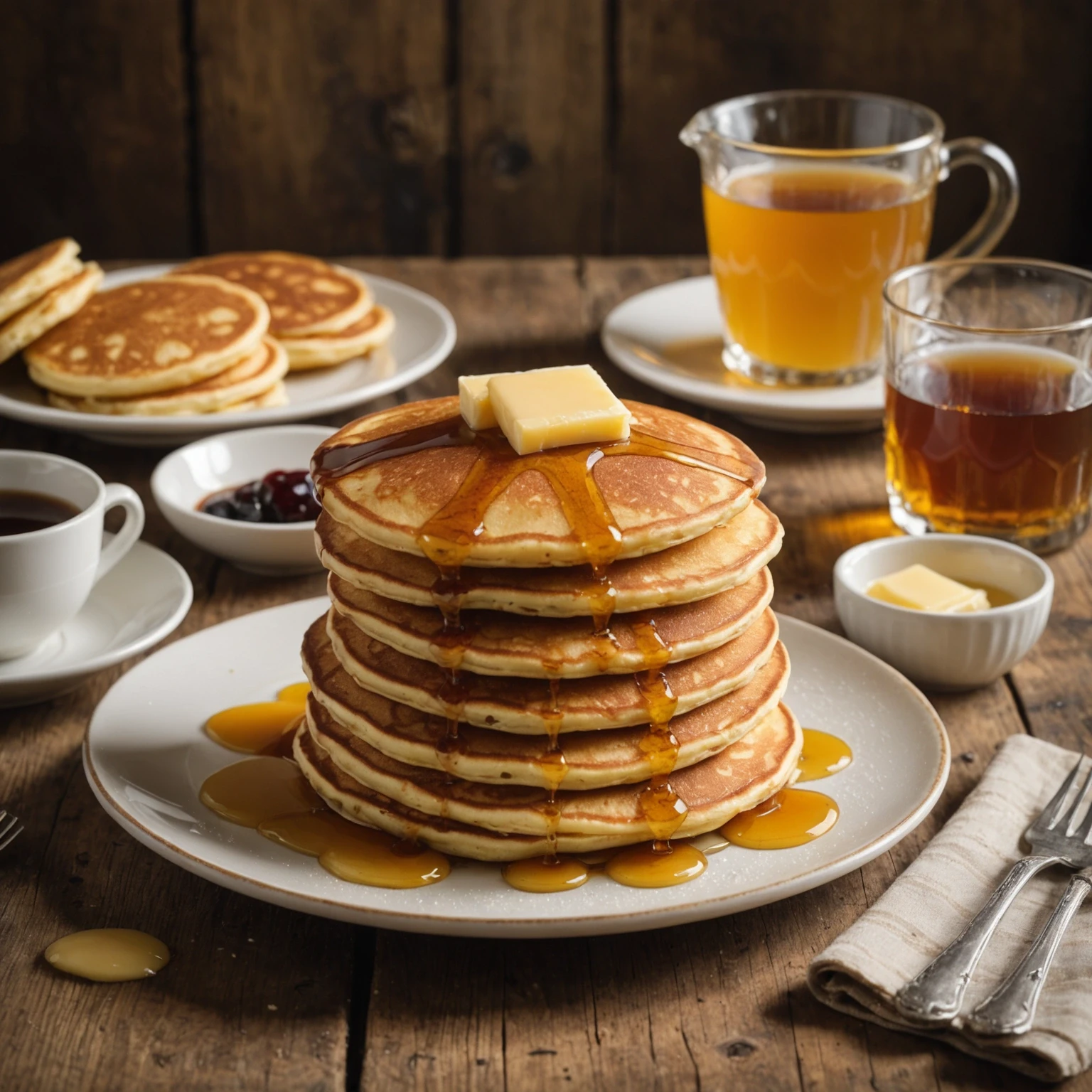 Classic British Scotch Pancakes Recipe with Golden Syrup Drizzle