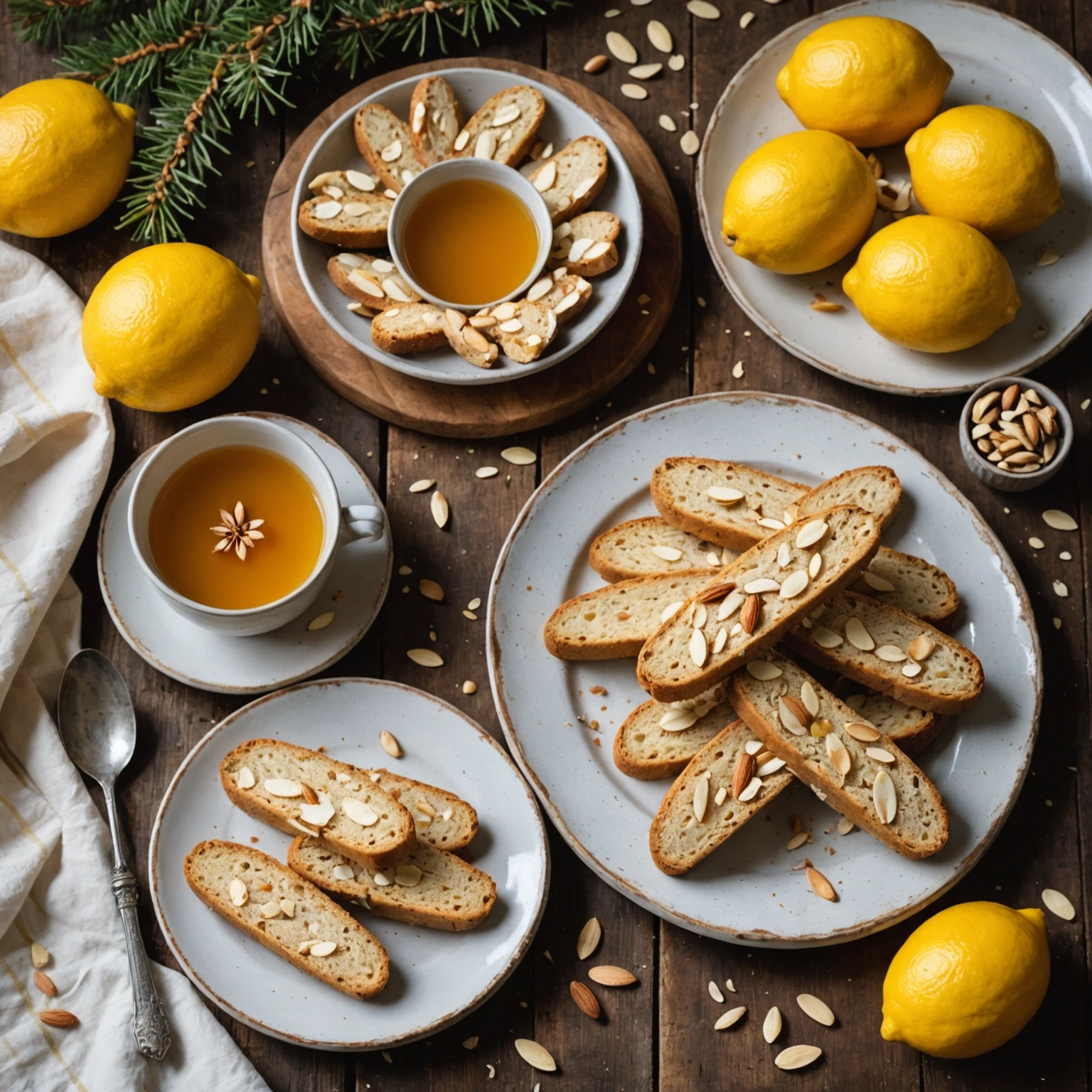 Classic Italian Almond Amaretto Biscotti with Citrus Zest - Low-Sugar & Easy