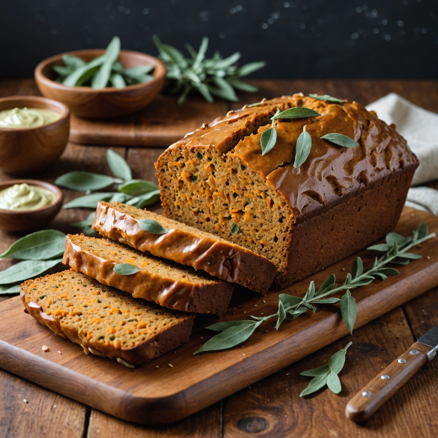 Gluten-Free Sweet Potato and Sage Quick Bread with Maple Glaze Recipe