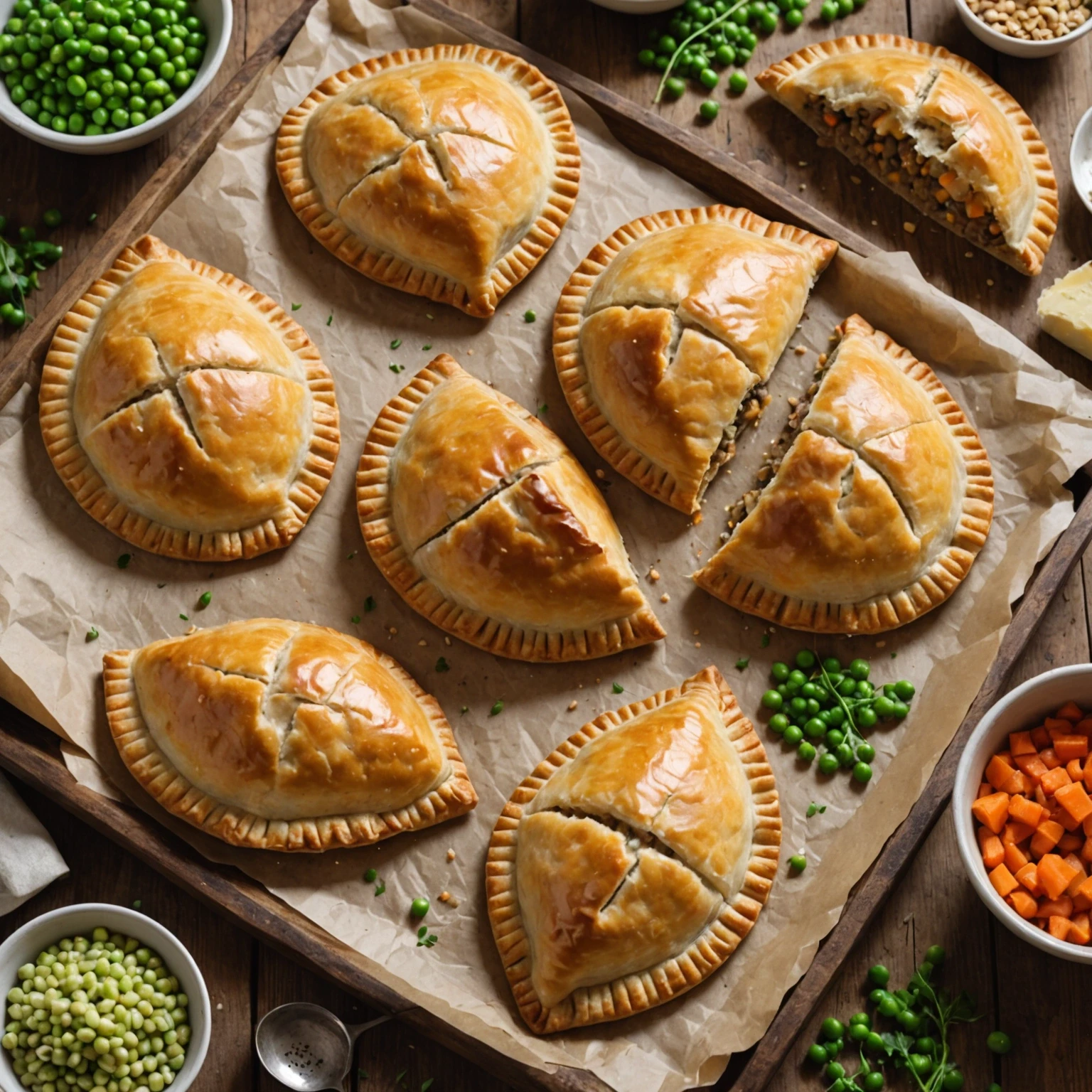 Classic British Cornish Pasty Recipe | Savory Vegetable Filling