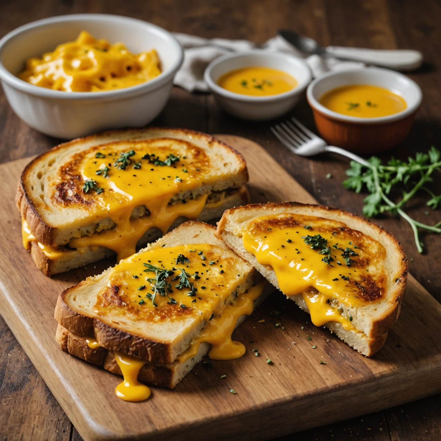 Classic British Welsh Rarebit Toastie Recipe with Cheddar and Mustard Butter