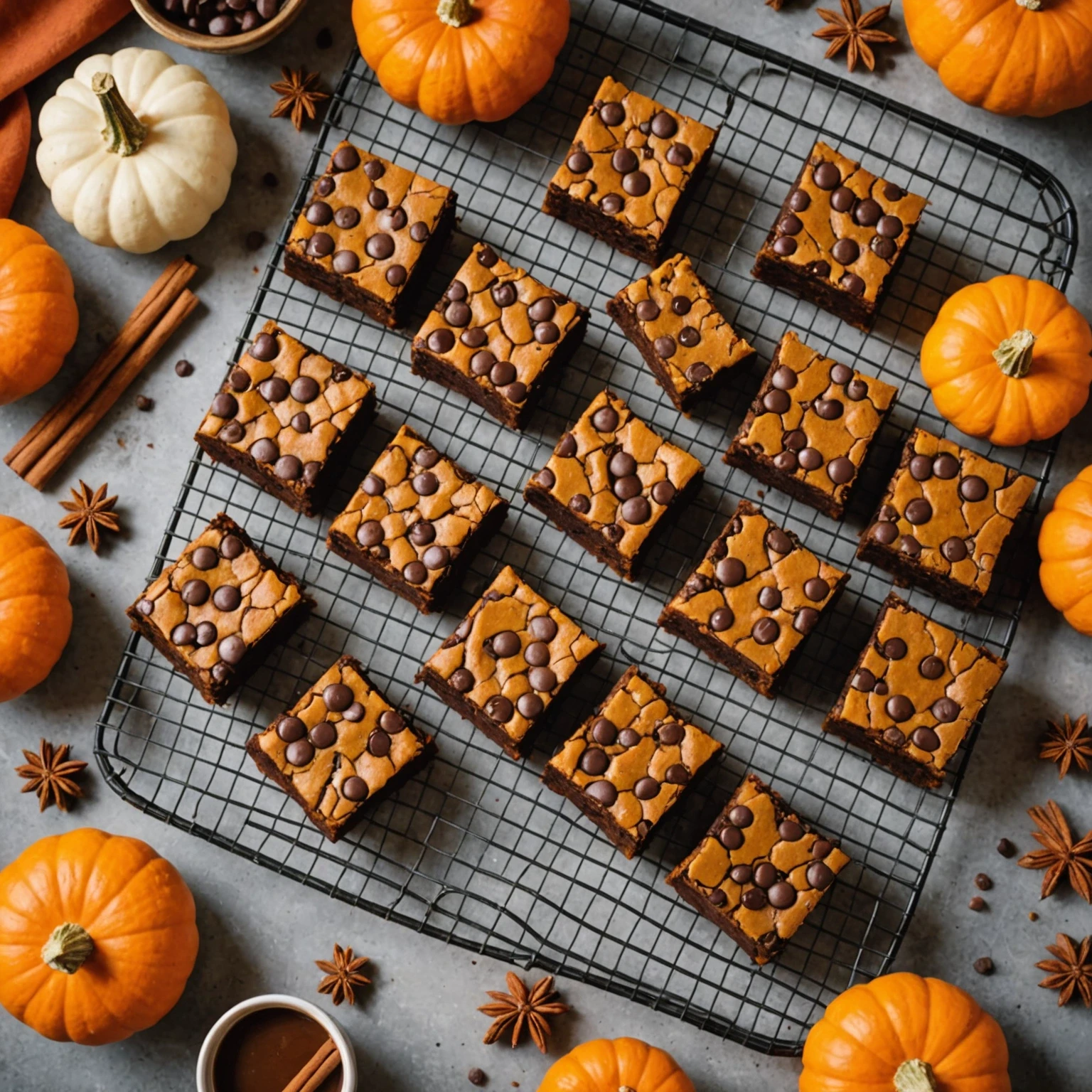 Freezer-Friendly Gluten-Free Pumpkin Chocolate Chip Brownie Bars Recipe