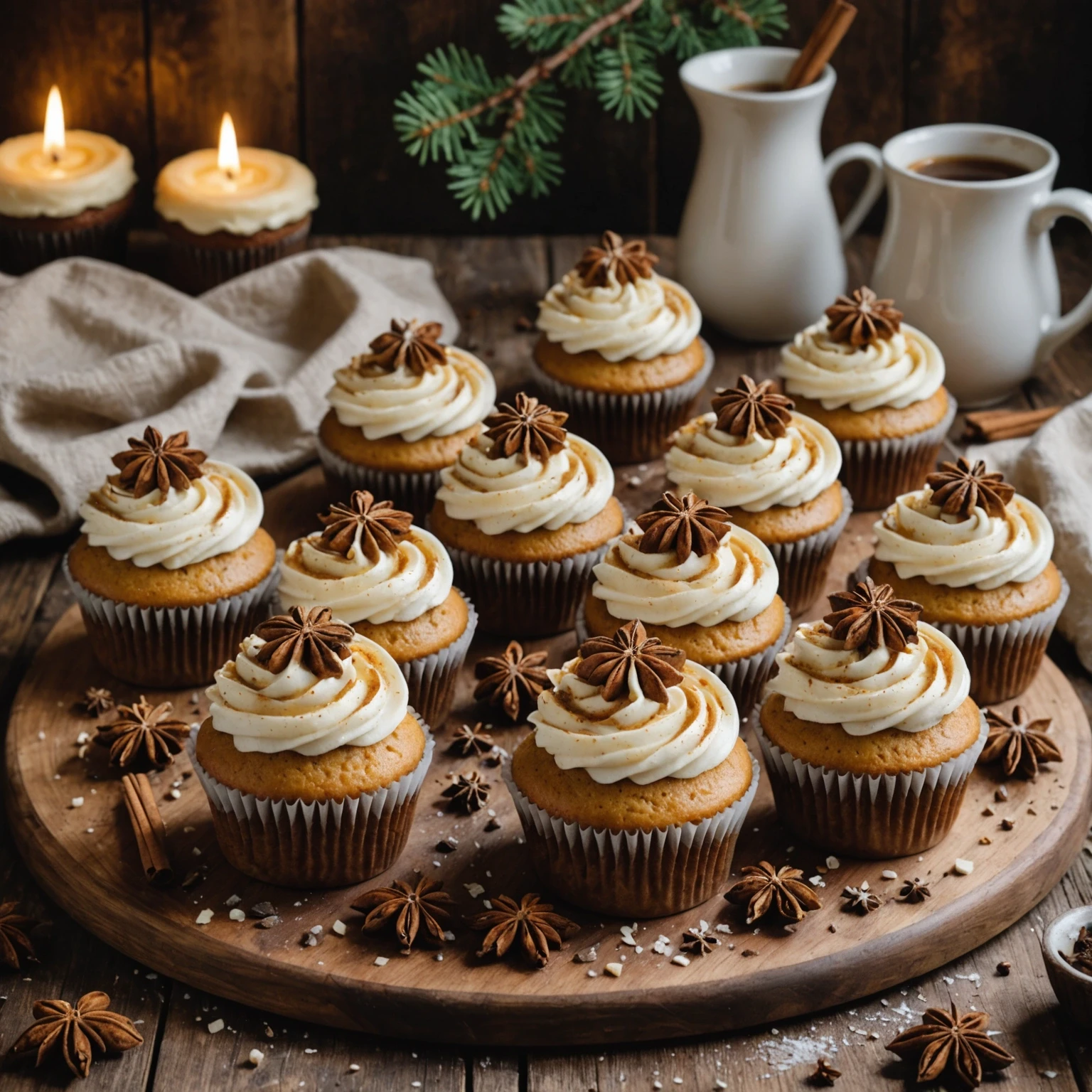 Winter Spice Nut-Free Maple Cupcakes with Dairy-Free Frosting