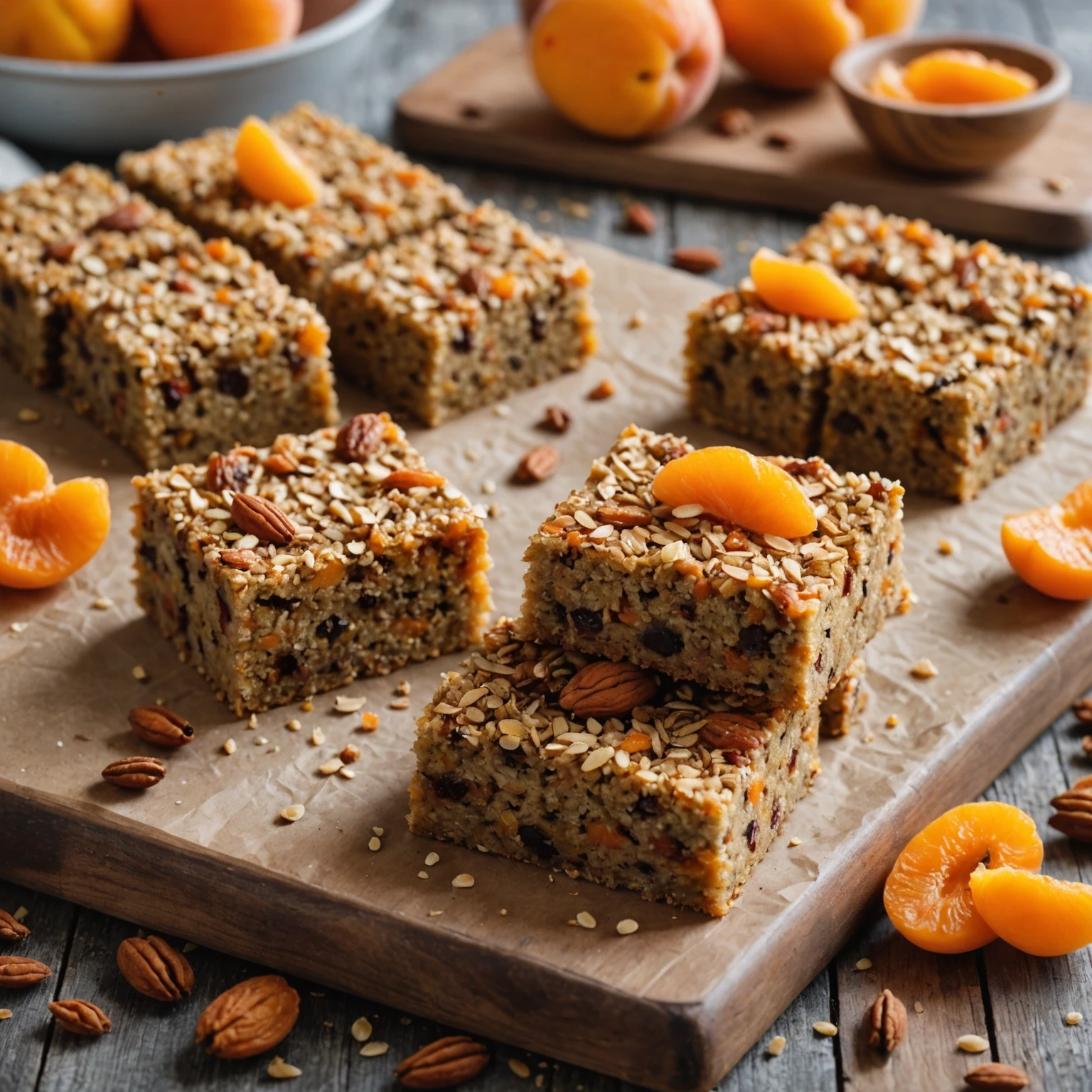 Winter Spiced Quinoa and Apricot Breakfast Bars - Easy Healthy Breakfast Recipe