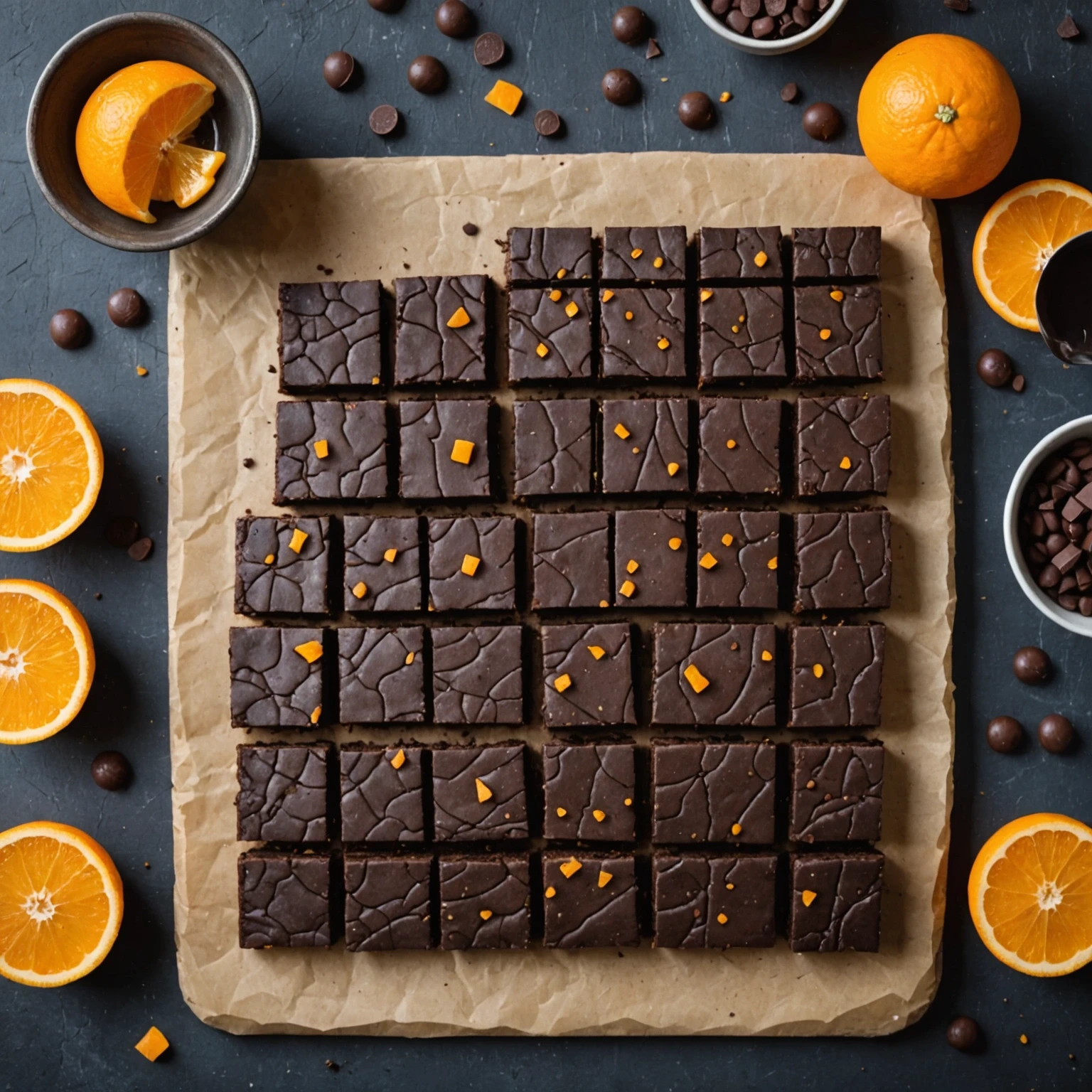Gluten-Free Chocolate Orange Shortbread Bars with Winter Spice