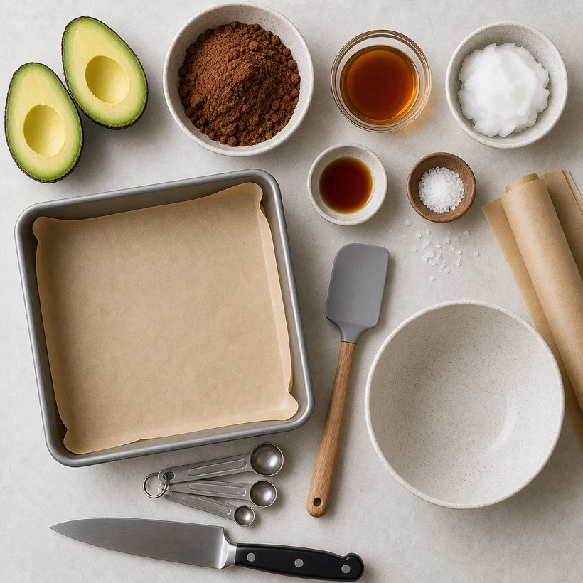 Low-Calorie Vegan Dark Chocolate Avocado Bars with Sea Salt Recipe